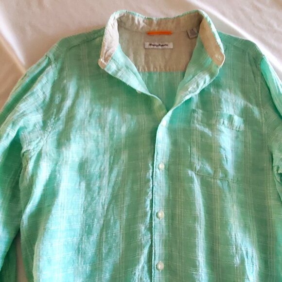 Tommy Bahama Linen Men's Large Long Sleeve Shirt - Picture 2 of 5